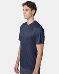 Hanes 4820 Unisex Cool DRI Performance T-Shirt - Navy - model side