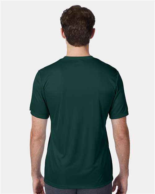 Hanes 4820 Unisex Cool DRI Performance T-Shirt - Deep Forest - model back