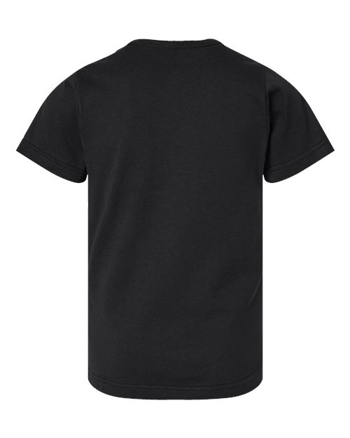 LAT 6101 Youth Fine Jersey Tee - Black - back