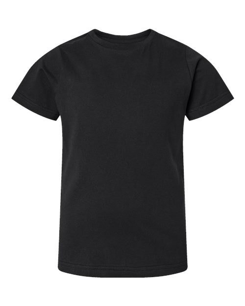 LAT 6101 Youth Fine Jersey Tee - Black - front