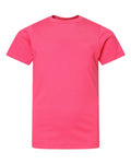 LAT 6101 Youth Fine Jersey Tee - Hot Pink - front