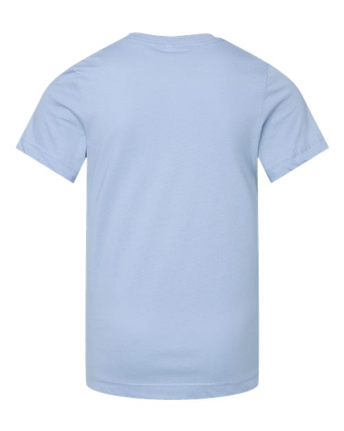 LAT 6101 Youth Fine Jersey Tee - Light Blue - back