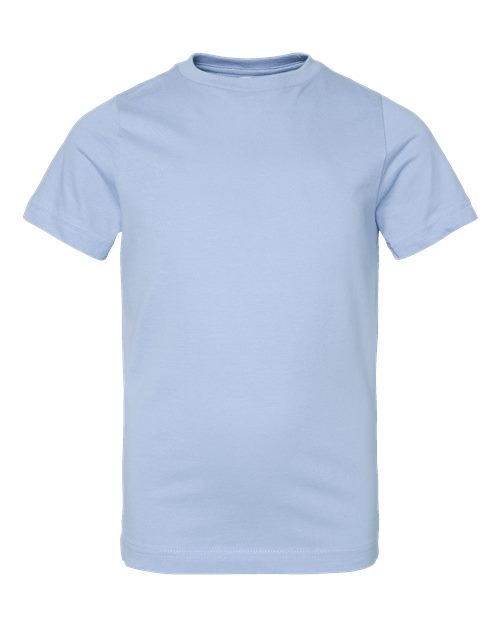 LAT 6101 Youth Fine Jersey Tee - Light Blue - front
