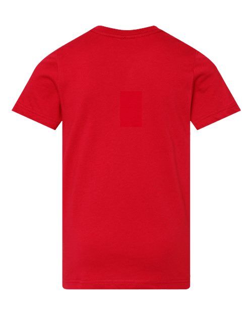 LAT 6101 Youth Fine Jersey Tee - Red - back
