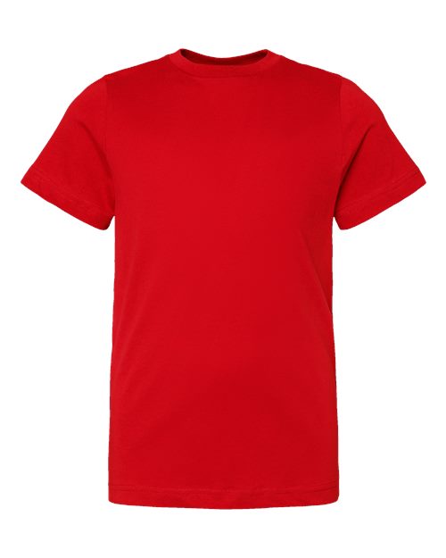 LAT 6101 Youth Fine Jersey Tee - Red - front
