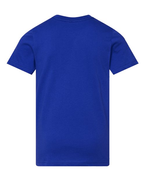 LAT 6101 Youth Fine Jersey Tee - Royal - back
