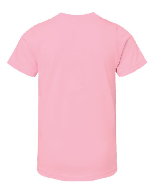 LAT 6101 Youth Fine Jersey Tee - Pink - back