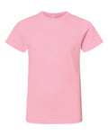 LAT 6101 Youth Fine Jersey Tee - Pink - front