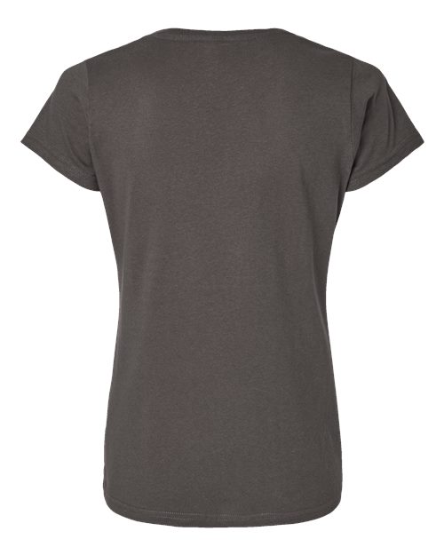 LAT 3516 Women's Fine Jersey Tee - Charcoal - back