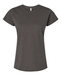 LAT 3516 Women's Fine Jersey Tee - Charcoal - front