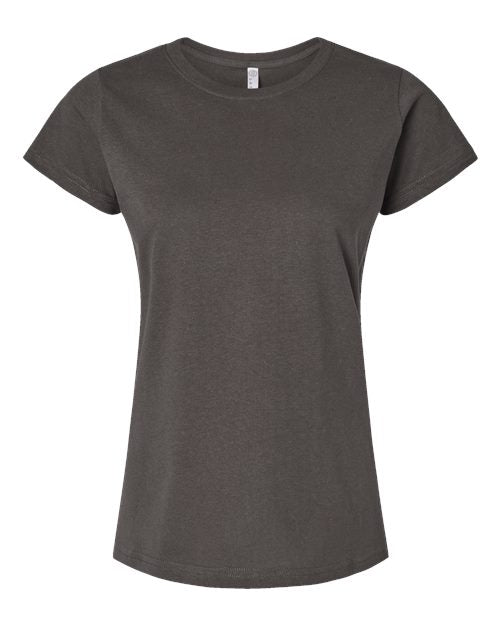 LAT 3516 Women's Fine Jersey Tee - Charcoal - front