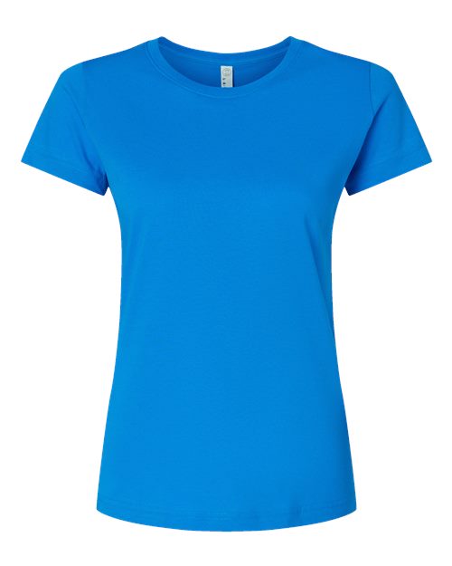 LAT 3516 Women's Fine Jersey Tee - Cobalt - front