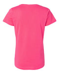 LAT 3516 Women's Fine Jersey Tee - Hot Pink - back