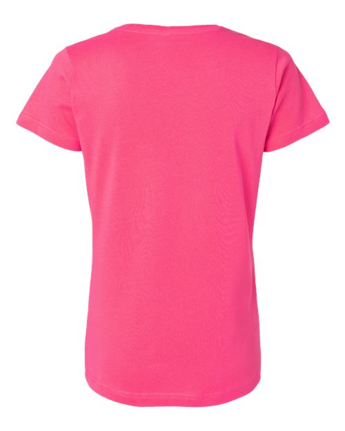 LAT 3516 Women's Fine Jersey Tee - Hot Pink - back