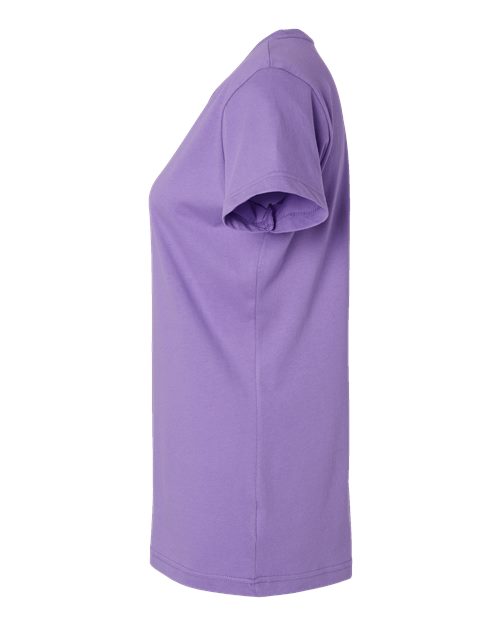 LAT 3516 Women's Fine Jersey Tee - Lavender - side