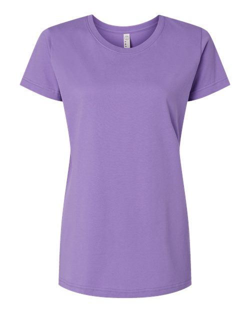 LAT 3516 Women's Fine Jersey Tee - Lavender - front
