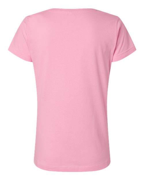 LAT 3516 Women's Fine Jersey Tee - Pink - back