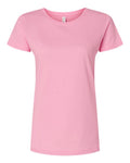 LAT 3516 Women's Fine Jersey Tee - Pink - front