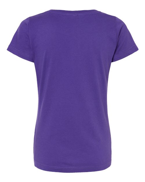LAT 3516 Women's Fine Jersey Tee - Purple - back