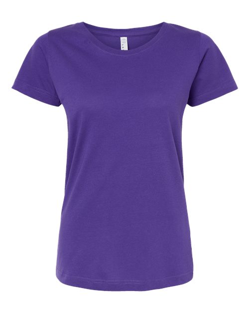 LAT 3516 Women's Fine Jersey Tee - Purple - front