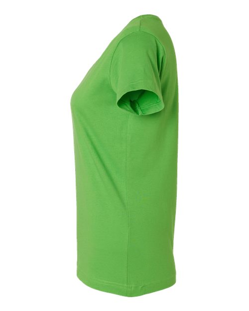 LAT 3516 Women's Fine Jersey Tee - Apple - side