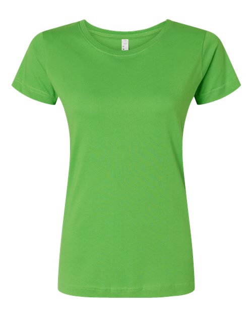 LAT 3516 Women's Fine Jersey Tee - Apple - front