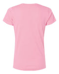 LAT 3507 Women's Fine Jersey V-Neck Tee - Pink - back