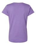LAT 3507 Women's Fine Jersey V-Neck Tee - Lavender - back