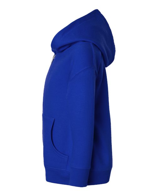 Rabbit Skins 3346 Toddler Full-Zip Fleece Hoodie Sweatshirt - Royal - side