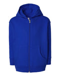 Rabbit Skins 3346 Toddler Full-Zip Fleece Hoodie Sweatshirt - Royal - front