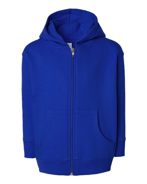 Rabbit Skins 3346 Toddler Full-Zip Fleece Hoodie Sweatshirt - Royal - front