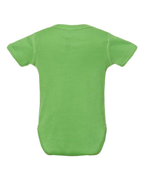 Rabbit Skins 4400 Infant Baby Rib Bodysuit - Apple - back