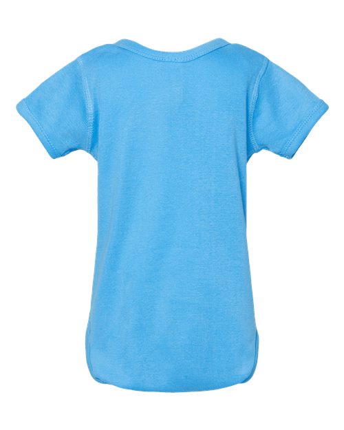 Rabbit Skins 4400 Infant Baby Rib Bodysuit - Aqua - back