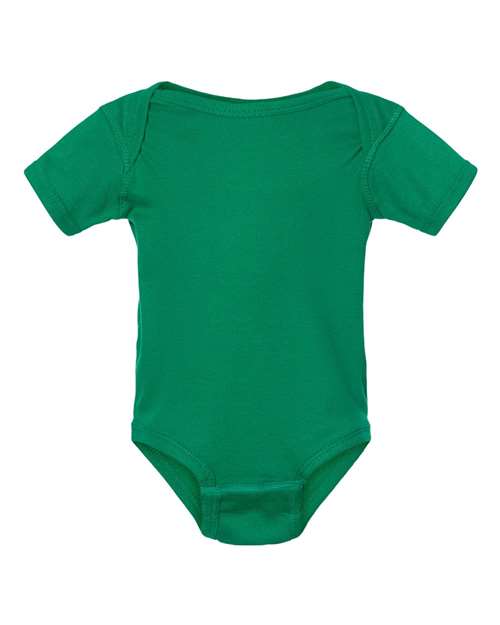 Rabbit Skins 4400 Infant Baby Rib Bodysuit - Kelly - front