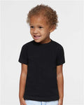 Rabbit Skins 3321 Toddler Fine Jersey Tee - Black - model front