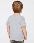 Rabbit Skins 3321 Toddler Fine Jersey Tee - Heather - model back
