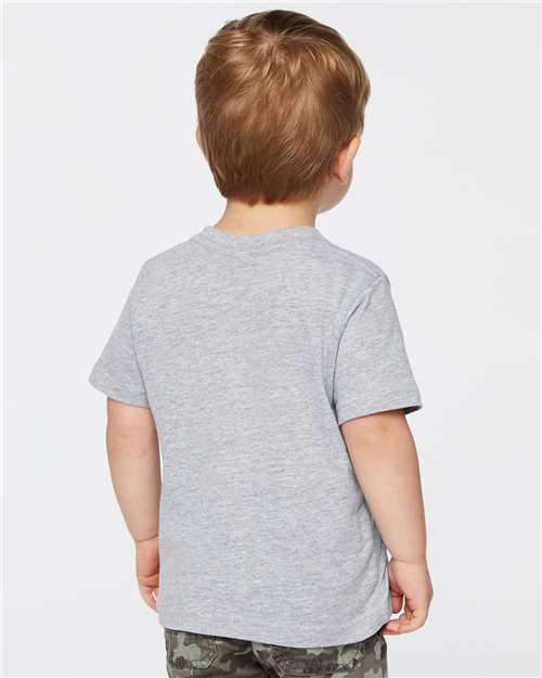 Rabbit Skins 3321 Toddler Fine Jersey Tee - Heather - model back