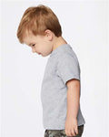 Rabbit Skins 3321 Toddler Fine Jersey Tee - Heather - model side