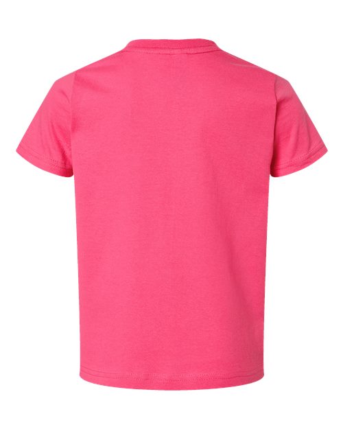 Rabbit Skins 3321 Toddler Fine Jersey Tee - Hot Pink - back