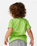 Rabbit Skins 3321 Toddler Fine Jersey Tee - Key Lime - model back