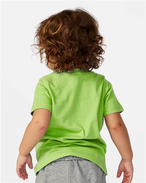 Rabbit Skins 3321 Toddler Fine Jersey Tee - Key Lime - model back