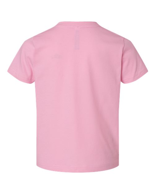 Rabbit Skins 3321 Toddler Fine Jersey Tee - Pink - back