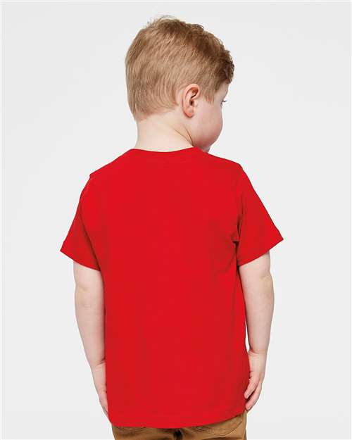 Rabbit Skins 3321 Toddler Fine Jersey Tee - Red - model back