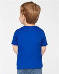Rabbit Skins 3321 Toddler Fine Jersey Tee - Royal - model back