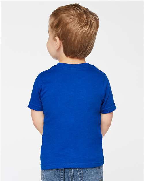 Rabbit Skins 3321 Toddler Fine Jersey Tee - Royal - model back