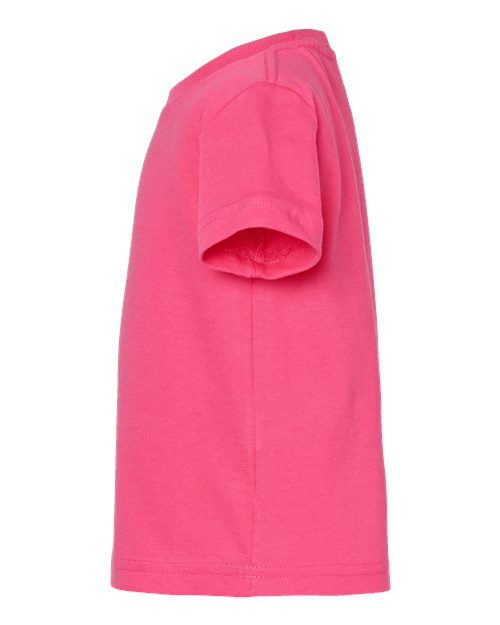 Rabbit Skins 3322 Infant Fine Jersey Tee - Hot Pink - side