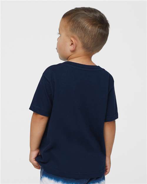Rabbit Skins 3322 Infant Fine Jersey Tee - Navy - model back