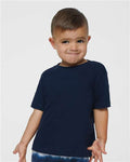 Rabbit Skins 3322 Infant Fine Jersey Tee - Navy - model front