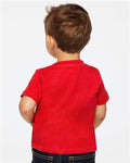 Rabbit Skins 3322 Infant Fine Jersey Tee - Red - model back