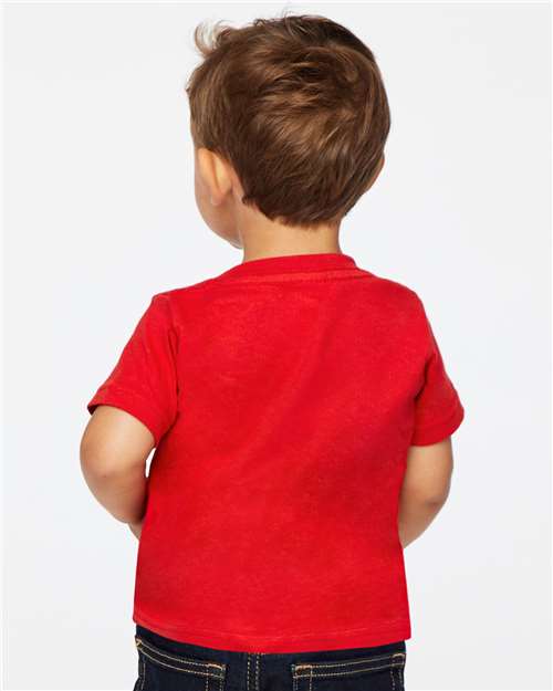 Rabbit Skins 3322 Infant Fine Jersey Tee - Red - model back